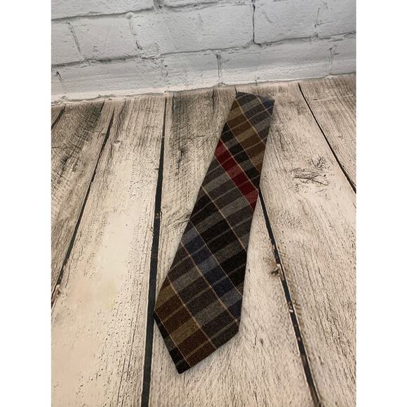 HUNT CLUB Men’s Plaid Necktie - Picture 1 of 5